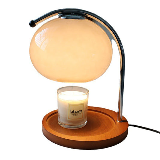 Modern glass wax table lamp